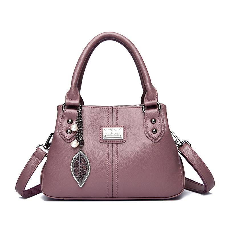 Genuine Brand Top Quality Pu Leather Handbag Women's Tote Messenger Sac Designer Large Capacity 3 Levels Shoulder Crossbody Bags