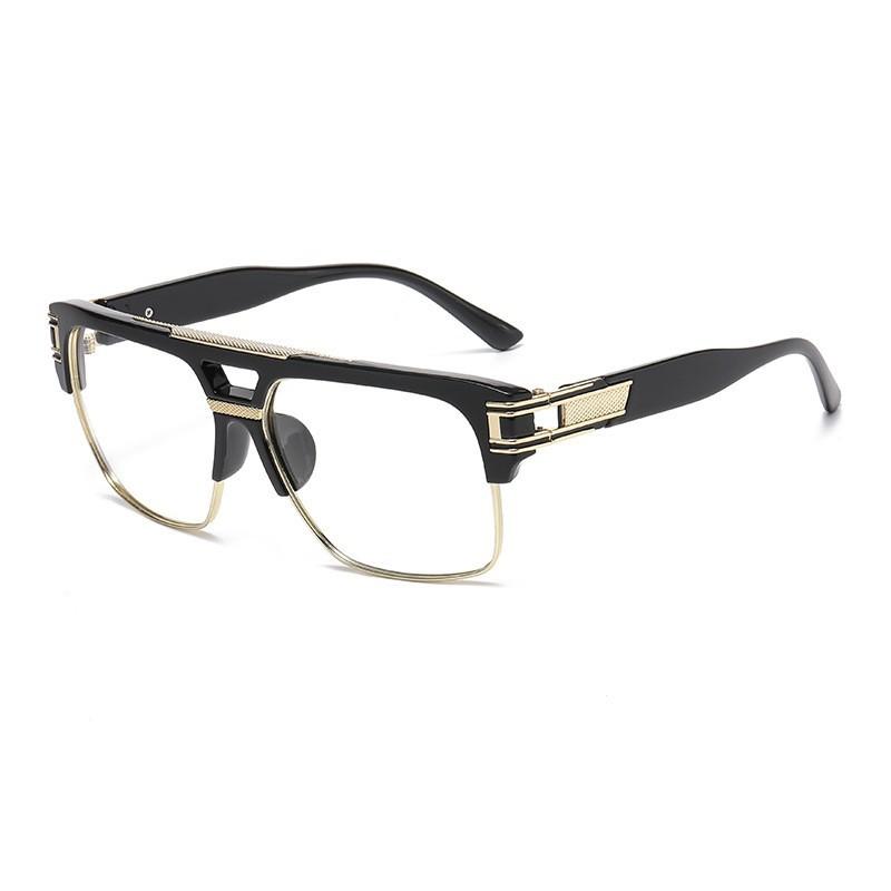 Metal hinged outdoor sports sunglasses men's square retro trendy sunglasses women's fashion cool glasses