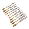 10PCS   Burr Set 1Celsius4 Inch Shank Ti Plated Tungsten Steel Double Cut Burr Bits for Metal Wood Stone Grinding Deburring Carving