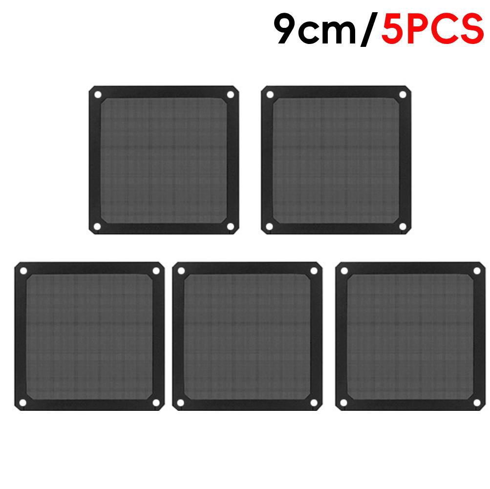 8/9/12/14cm 8-14cm Chassis Dust Filter PC Dustproof Mesh Cover Net Magnetic Frame Dust Mesh with Hole PC Cooling Fans Cover