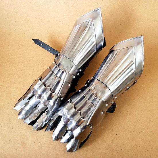 

40,64 см Средневековая рыцарская латная перчатка, Ларп, Косплей, SCA, Функциональные бронеперчатки Лучший подарок