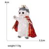 Creative Fashion Enamel Oil Dripping Crown Cloak Kitten Brooch, Alloy Animal Pin