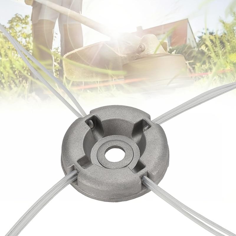 1 piece universal aluminum lawn mower cutter head, equipped with 8 pieces of steel wire rope