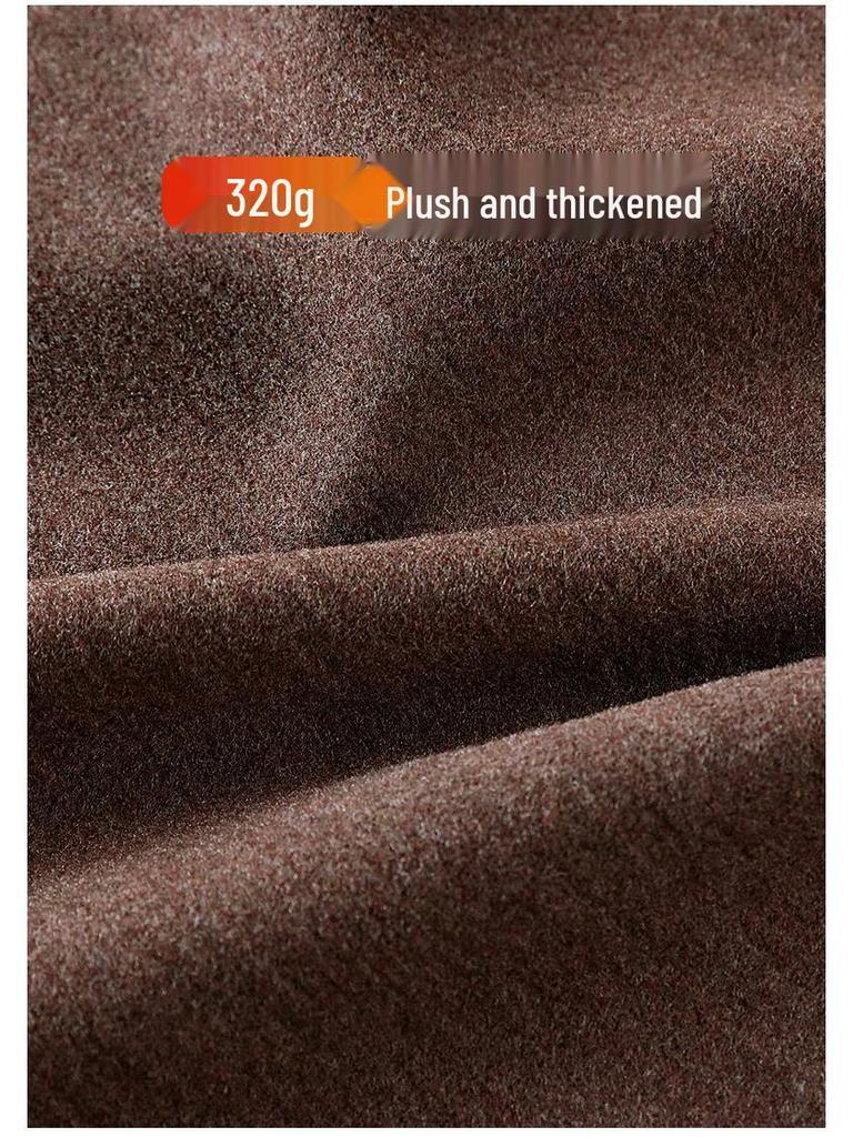 Women's Winter Fleece-Lined Silk Wool Underwear Set - Extra Thick Heat-Generating Base Layer for Autumn.