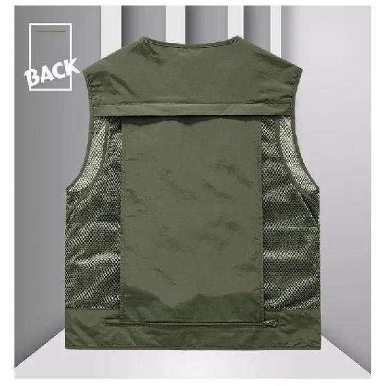 14 Pockets Summer New Men US Tactical Hiking Fishing Vest Mens Photographer Waistcoat Mesh Cargo Sleeveless Jacket Tool Vest
