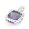 Les Trésors De Lily [G5623] - Purple 'Linda' Silver Pendant