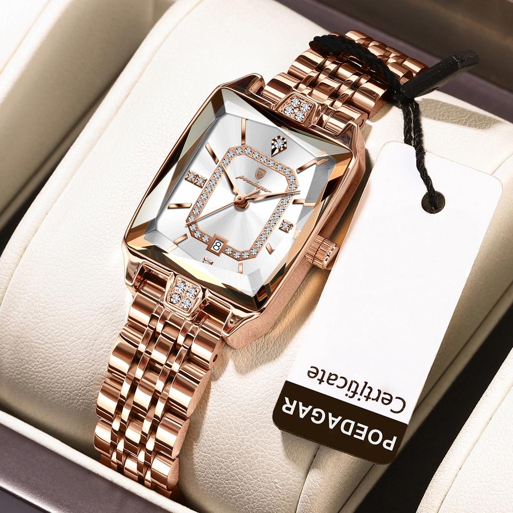Luxury Watch For Woman Waterproof Calendar High Quality Ladies Watch Stainless Steel Quartz Women's Watches Elegant