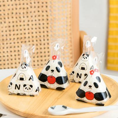 50 Stück niedlicher Cartoon-Dreieck-Reisbällchen-Verpackungsbeutel, Seetang-Sushi-Formbeutel, Sushi-Bento-Zubehör, Seetang-Reisbällchen-Sushi-Beutel