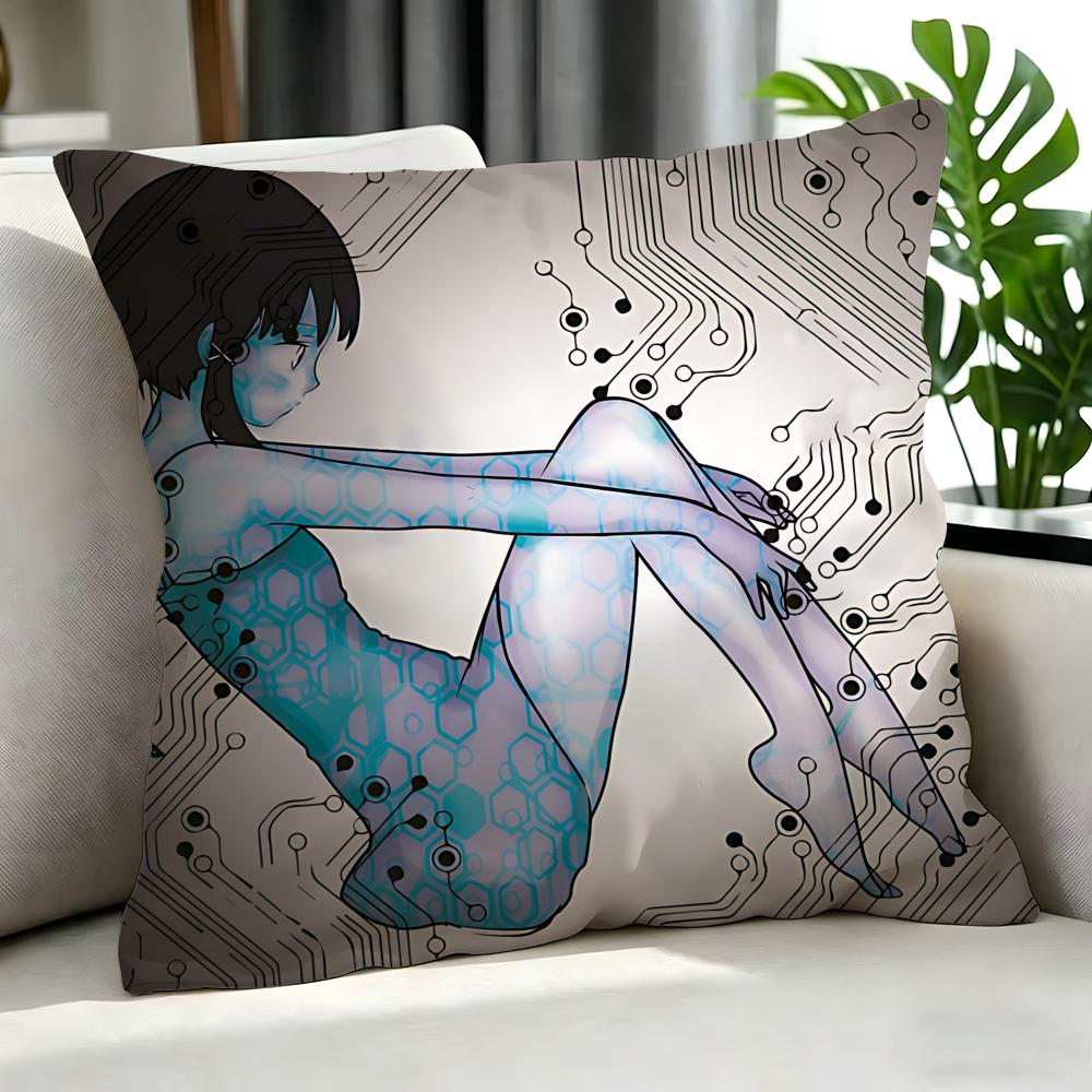 Anime Serial Experiments Lain Cushion Cover Cushion Cover Set Pcs X X X Pillowcase Decorative Sofa Home Decor