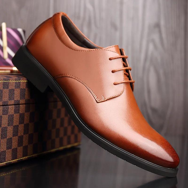 Men's Formal Casual Shoes Spring Autumn 2024 New Height Increase Shoes Large And Small Size Breathable Business Shoes Wholesale
