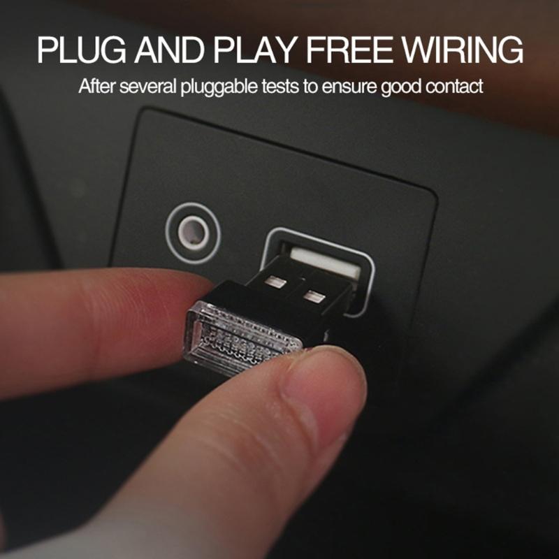 USB LED Car Interior Atmosphere Roof Star Night Light Lamp Projector Light Decor