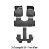 Compatible with 25 Trumpchi Xiangwang S9 models: 3D High-Edge TPE Floor Mats, Anti-Slip Interior Accessories.