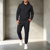 Men's Pullover Hoodie Sweatshirt Athletic Set Casual Training Workout Sweatsuit