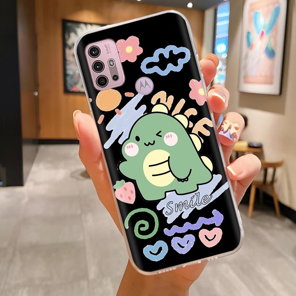 For Motorola Moto G10 G20 G30 Phone Case Cute Cartoon Painted Back Cover Soft Silicone Bumper For Moto G10 G20 G30 G60 G60s Capa