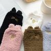 Thermal Socks For Womens Coral Fleece Socks Floral Print Sock Colorful Winter Cute Fashion Fuzzy Female Funny Long Socks