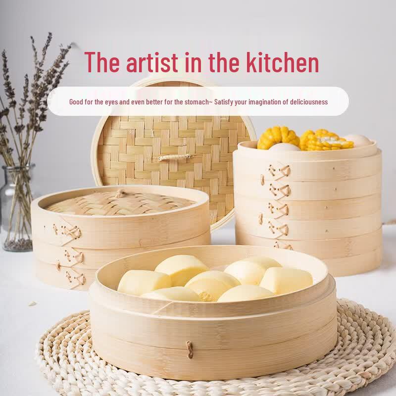 Jingzhouyuan Bamboo Steamer for Dim Sum & Buns