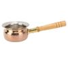 Stainless Steel Butter Warmer Small Saucepan Multifunction Butter Melting Pot Sauce Pan with Wooden