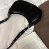 IELGY Korean Style Niche Design Retro Oil Leather Underarm Bag Fashionable All-Match One-Shoulder Messenger Bag
