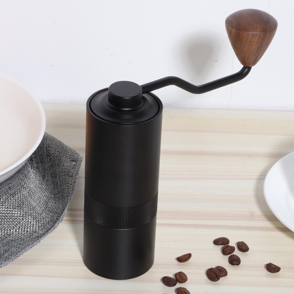 Manuelle Kaffeemühle mit einstellbarer Mahleinstellung, Kaffeebohnen-Handmühle für Zuhause und Büro