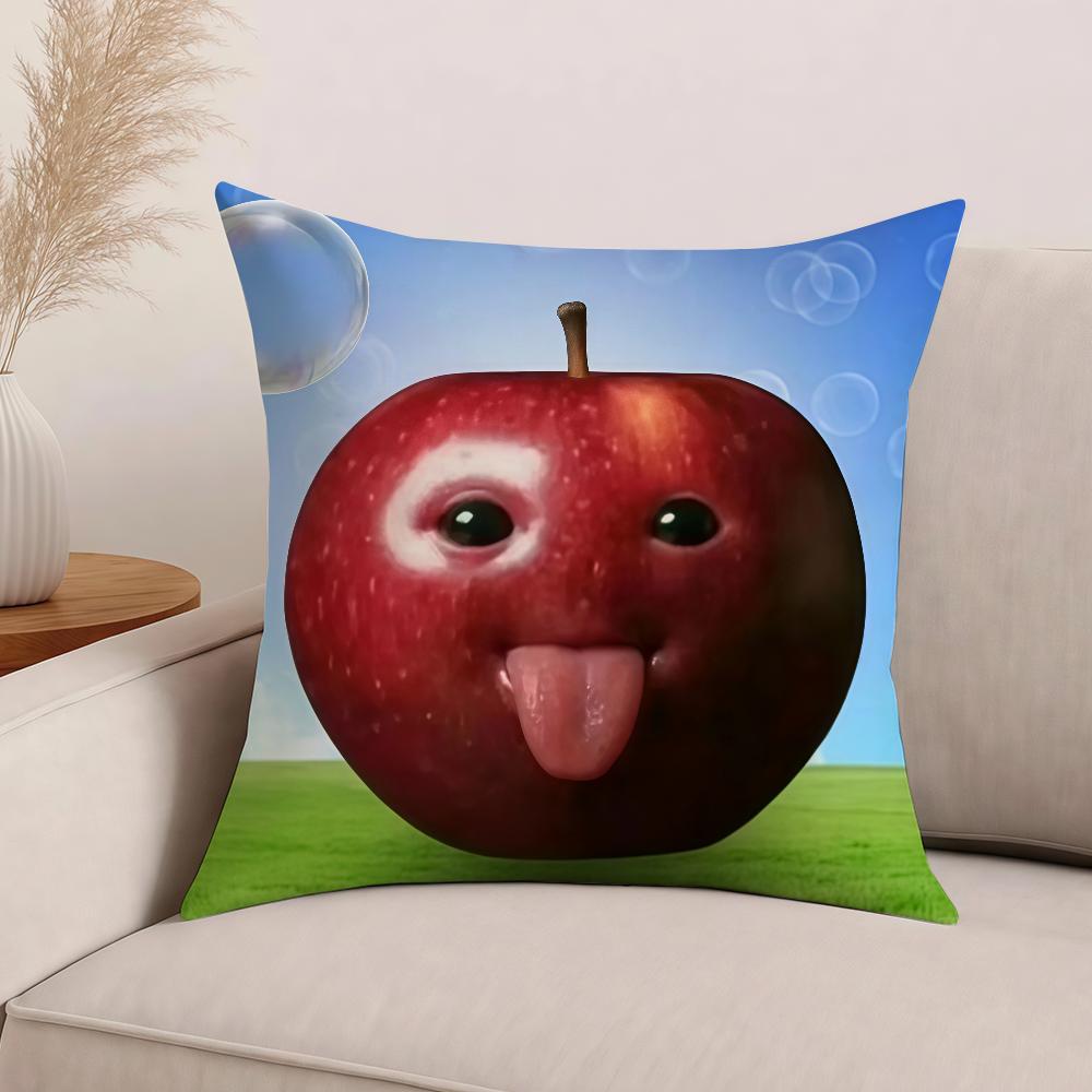 

Funny Apple meme Pillow Case Office Cushions Suitable For Sofa Car Bedroom Decorative Cushion Cover 30cm x 30cm