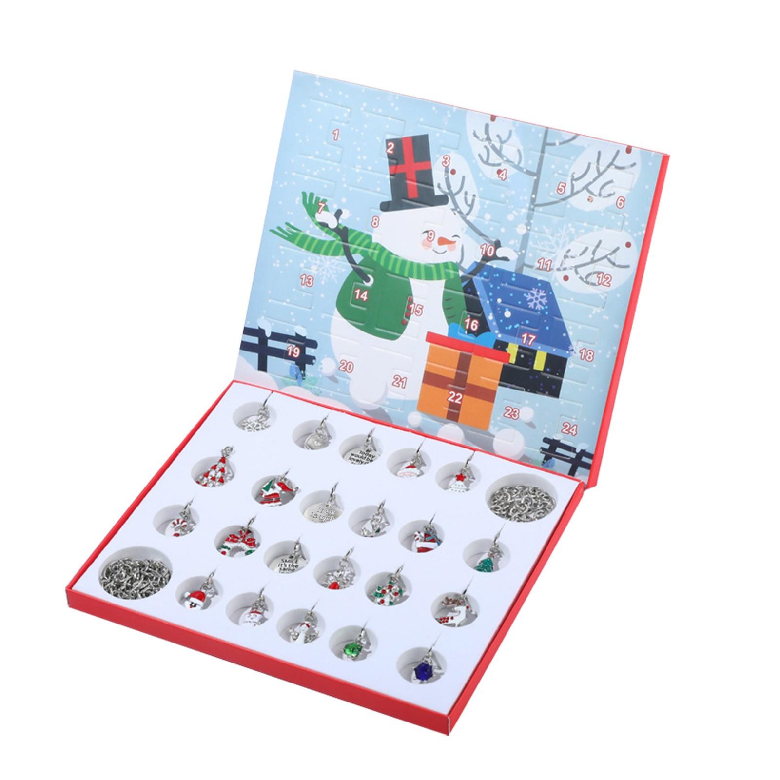 

Адвент-календарь 2020 Рождественский обратный отсчет - Рождественский тематический шарм своими руками 22x18x2.6cm