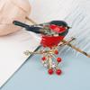 1 STÜCK Rote Vogel Brosche Ainmal Broschen Jahr Designer Schmuck Geschenk