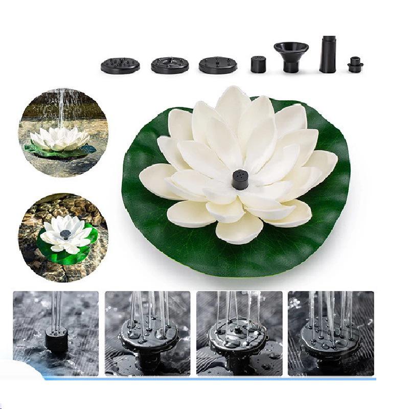 Outdoor Solar Lotus Fountain - 1.5W/2.5W Bird Bath Pond Solar-powered Fountain