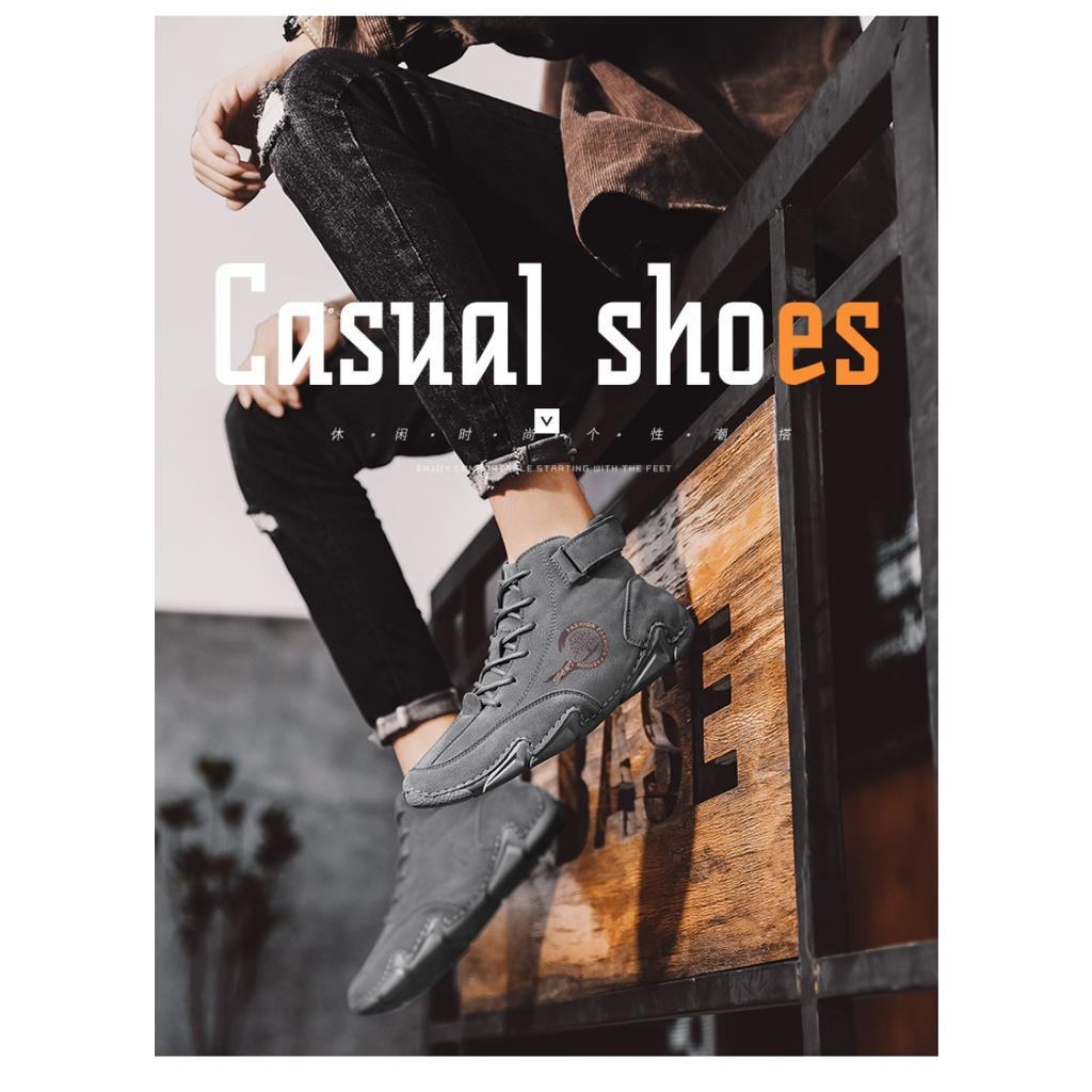 Spring and Autumn New Men's Casual Shoes Short Boots Outdoor Casual Men's Boots Trendy Men's Shoes