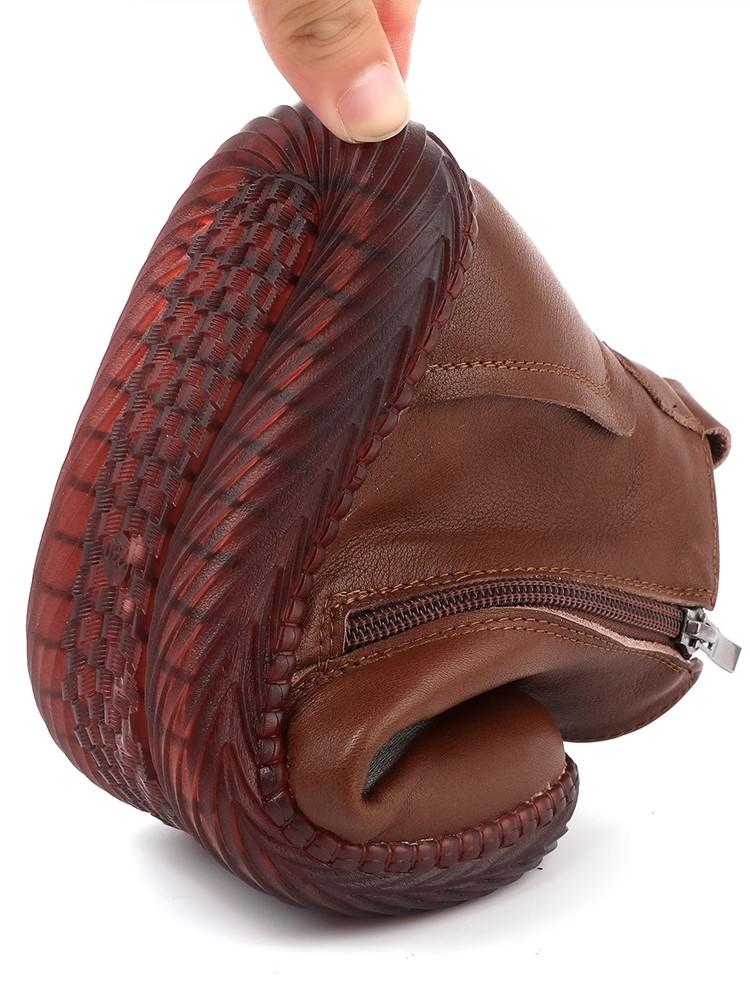 Fashion GKTINOO Fashion Women Boots Autumn Boots Genuine Leather Ankle Boots 2025 Winter Warm Fur Plush Women Shoes Big Size 43