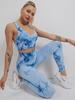 Women's Seamless Tie-Dye Yoga Set: High-Waist Hip-Lifting Pants and Sports Vest