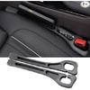Seat Gap Filler Organizer Universal Fit SUV Truck Console Side Plug Strip Black