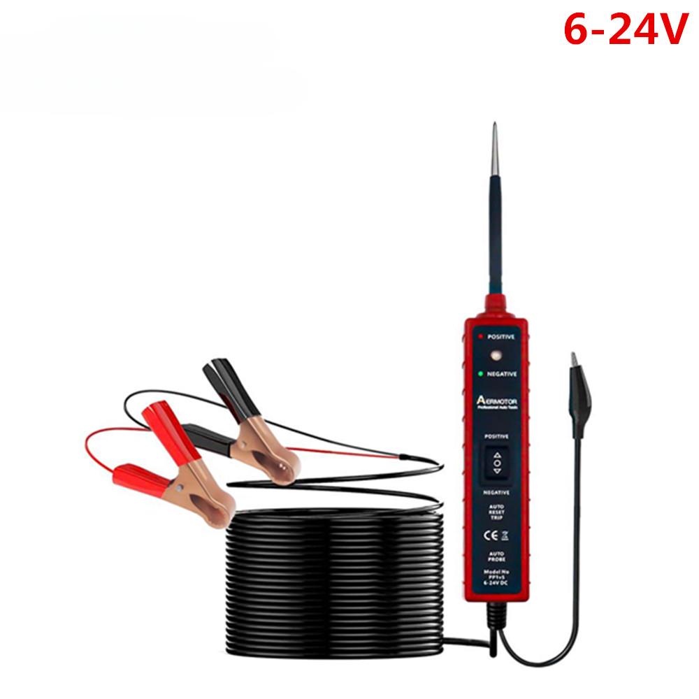 

Тестер автомобильной электрической цепи Тестер электрической системы автомобиля Тестер автомобильной цепи с выключателем питания Диагностика автомобиля чёрный