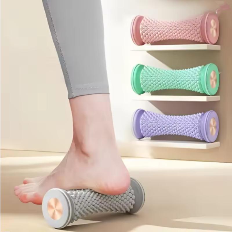 Foot Massage Roller Ergonomic Yoga Plantar Foot Roller Multifunctional Reflexology Foot Massager for Deep Tissue Muscle Massage