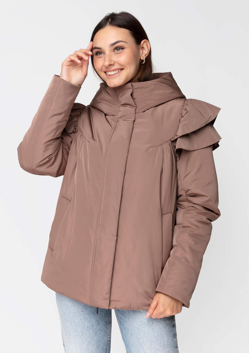 

Куртка Samange M молочний шоколад кольору