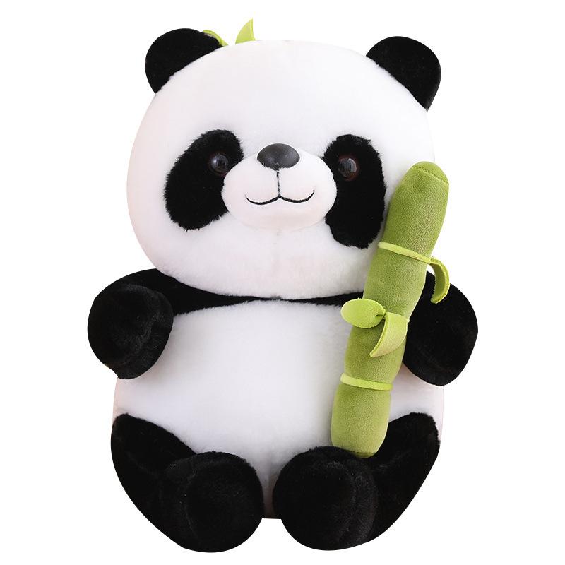 Cute Bamboo Flower Panda Doll Plush Toy Simulation Big Red Panda Doll Sleeping Doll Gift Girl