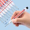 6Pcs/Set 20MM Long Nib Markers Deep Hole Head Four Color Waterproof Marker Pens For Woodworking Metal Marker Tools Art Supplies