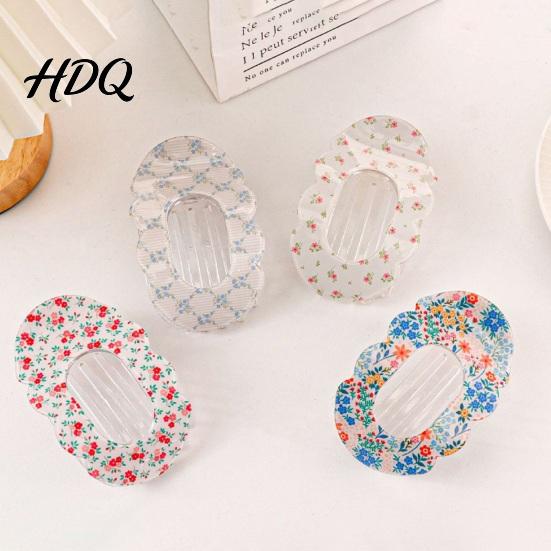 Half-up Hair Clip Claw for Women Transparent Acrylic with Anti-Slip Dense Teeth