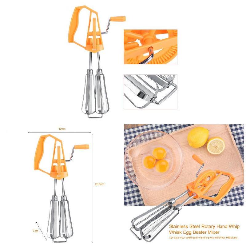 Buy Handle Stainless Kitchen with Cooking Beater for Egg Hand Crank ...