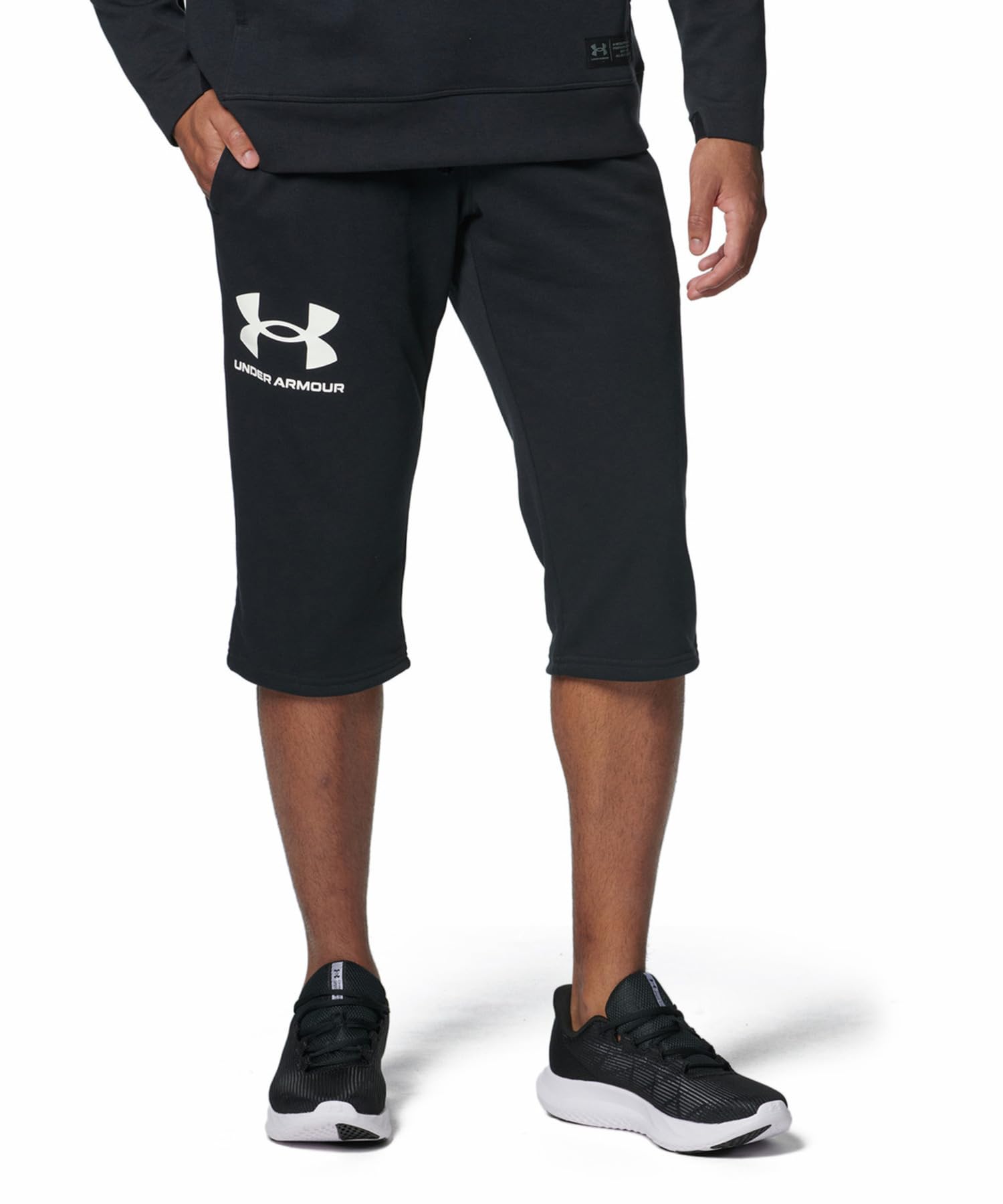 

UA Rival Terry Pant [Under Armor] 3/4 Black/Black/SM чорний