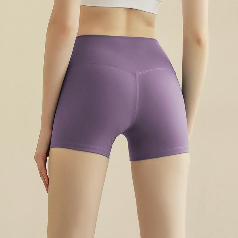 Sports Shorts Spring and Summer New Solid Color Yoga Shorts Tight High Waist Elastic Sports Fitness Three-point Yoga Pants Women
