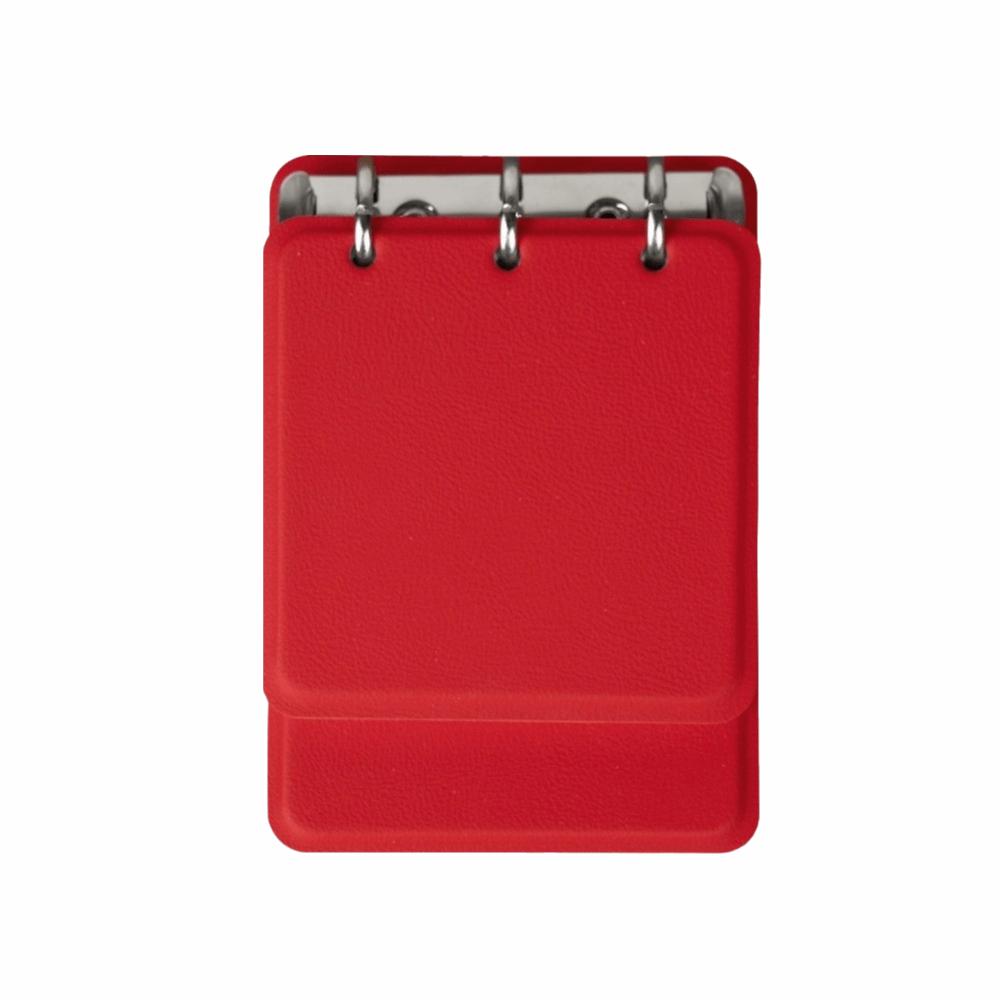 PU Leather Cover Loose-Leaf Notebook 3-Ring Binder Memo Pad Mini Pocket Notebook  Students
