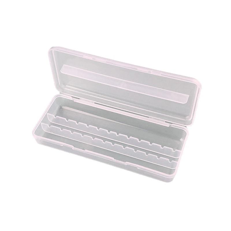 12 Löcher Nagelfräser Aufbewahrungsbox Nagel Schleifkopf Halter Ständer Display Reiniger Staubdicht Fräser Maniküre Organizer Box