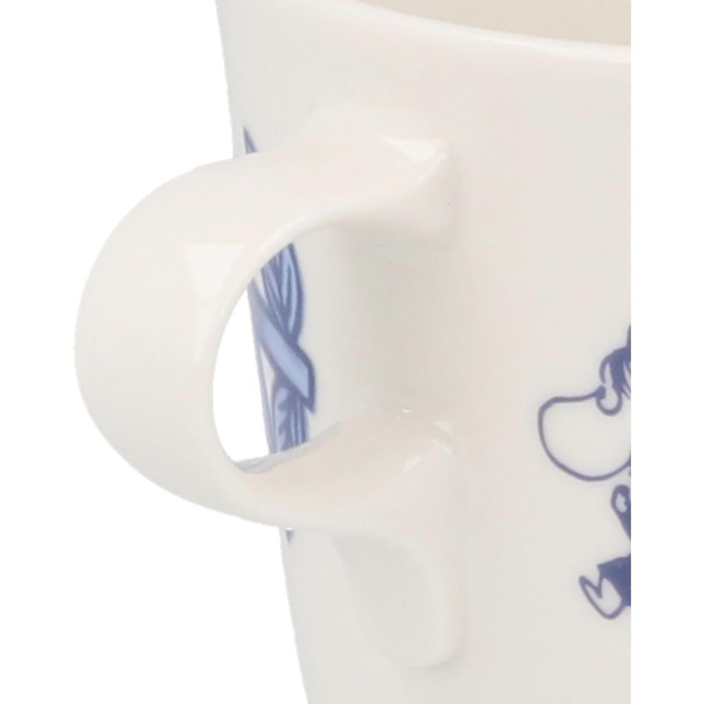 MOOMIN Pair of Pair of Tableware Nordic Moomin Day Made in "Blue Flora" Mugs, Approx. 260ml, Sets, Style, Merchandise, Mother's Gift, Japan,