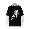 Stampa Anime Death Note Nero/Grigio S-3XL Casual Manica Lunga