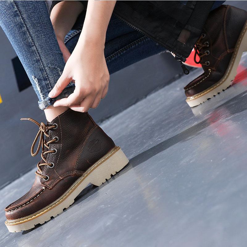Leather Women'S Shoes British Martin New shoes Women'S New shoes Tooling New shoes Men'S Short New shoes High Top Retro Couple New shoes