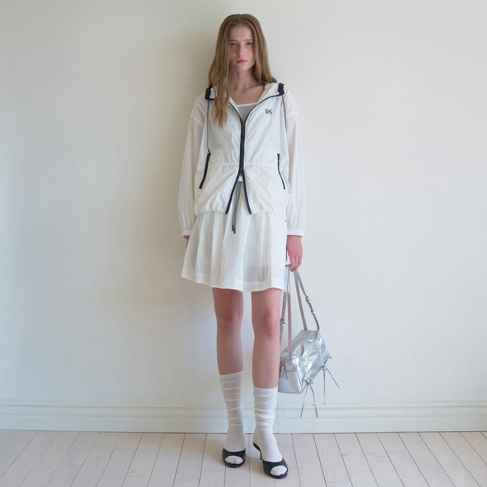 Elssibeui Banding Mini Skirt_Ivory