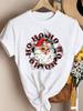 (Asian Size)tree sweet New Year Clothing T Shirt Women Fashion Christmas Festival Tee Top Print Woman Short Sleeve Graphic T-shirts