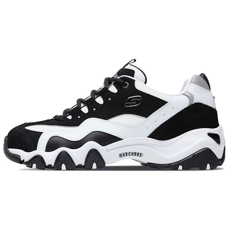 Skechers DLites 2.0 Retro Low-Top Dad Sneakers Men sneakers Black White 666049-BKW 42