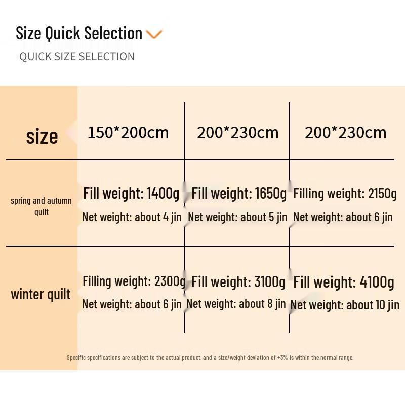 Hengyuanxiang Washed Brushed All-Season Fiber Quilt