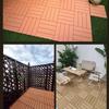 30x30cm Garden Flooring Sheets Waterproof PVC Floor Decking Tiles Corrosion Resistant Artificial Flooring Tiles